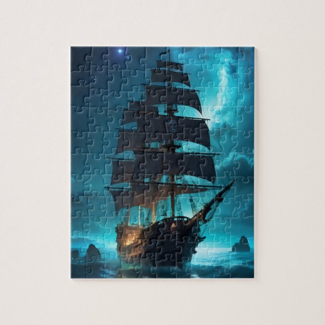 Piratenschiff Puzzle (Vertikal)