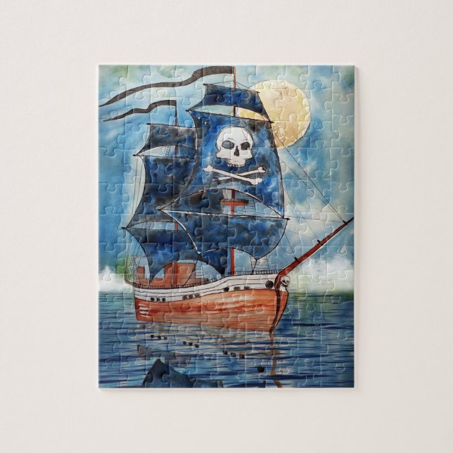 Piratenschiff Puzzle (Vertikal)