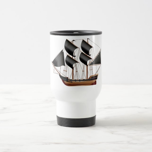 Piratenschiff Reisebecher (Mittel)