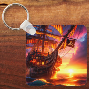 Piratenschiff Schlüsselanhänger