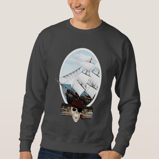 Piratenschiff Sweatshirt (Vorderseite)