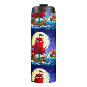 Piratenschiff-Tassen Thermosbecher