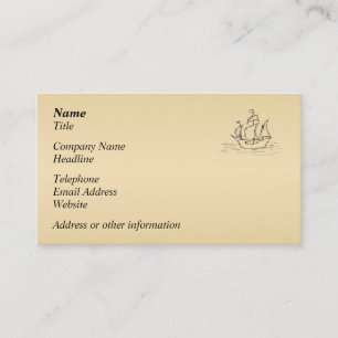 Piratenschiff Visitenkarte