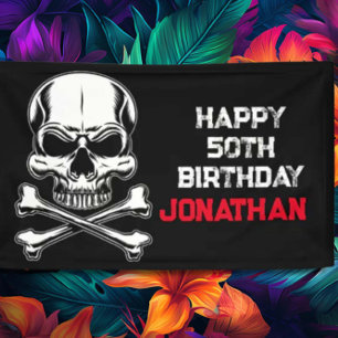 Piratenschiffe zum Geburtstag Banner