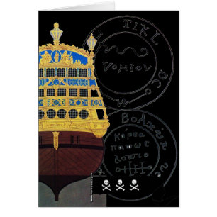 PIRATENSCHIFFSCHLACHT / ANTIK PIRATENSCHATZKARTEN