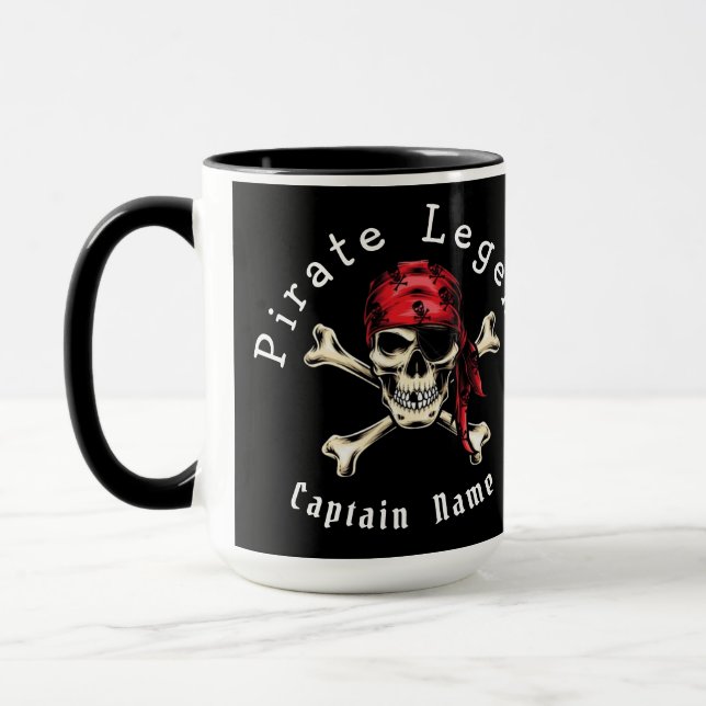 Piratenschwarz Tasse (Links)