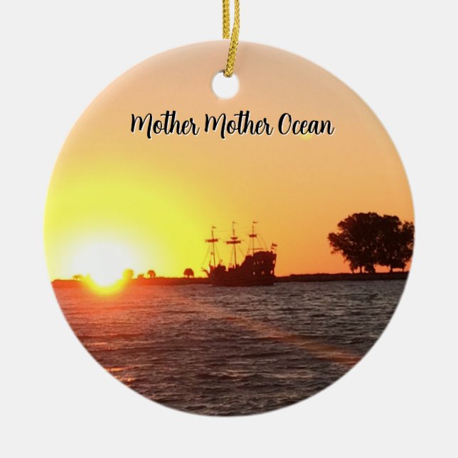 Piratenseele Keramik Ornament (Vorne)