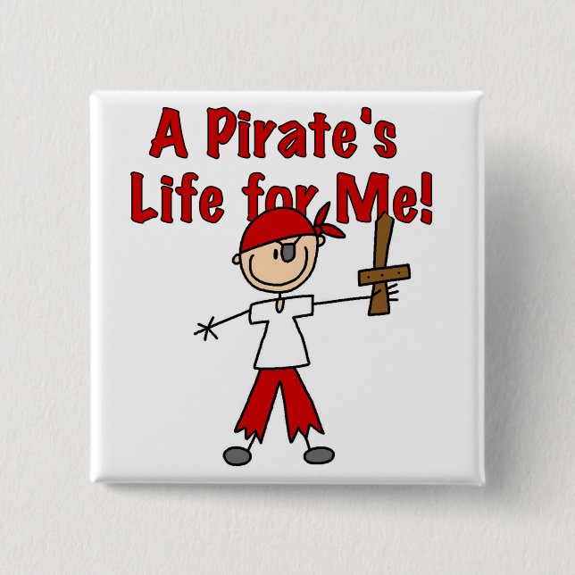 Piratenshirt und Geschenke Button (Vorderseite)