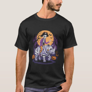 Piratenskelett auf einem Rhinomuschelhalloween T-Shirt