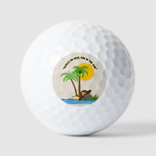 Piratenstrand Golfball (Vorderseite)