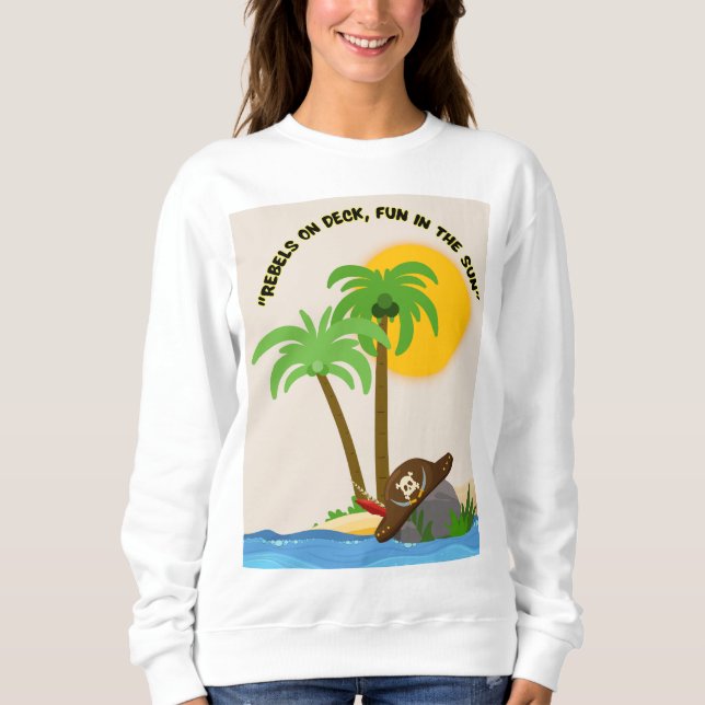 Piratenstrand Sweatshirt (Vorderseite)