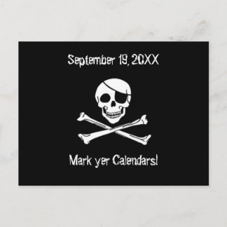 Piratentag Party Einladung Postkarte