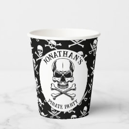 Piratenthema Party Adult Ships Skull Pappbecher