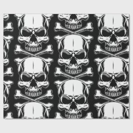 Piratenthema Party Adults Ships Skulls Black Geschenkpapier