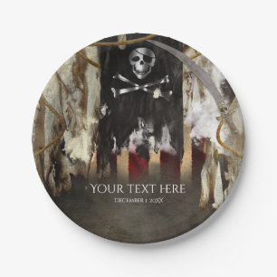 Piratenthemen-Geburtstag oder Junggesellenabschied Pappteller