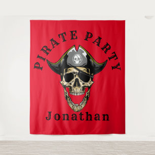 Piratenthemen-Geburtstagsdekoration Wandteppich