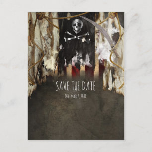 Piratenthemen-Party-Einladungen Termin vormerken Ankündigungspostkarte