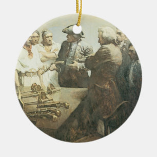 Piratenveteranen beim Vorbereiten einer Meuterei v Keramik Ornament