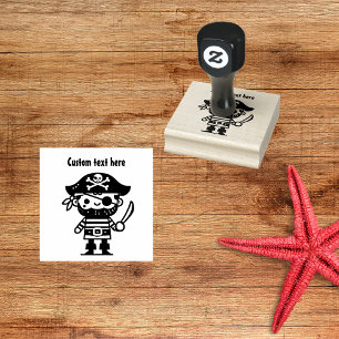 Piratenzeichen Gummistempel