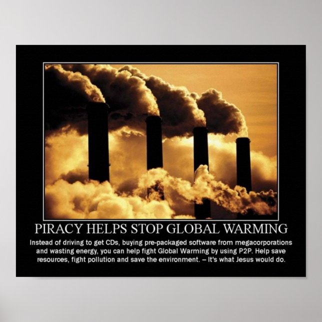 Piraterie. Das Grün Poster (Vorne)