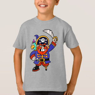 Piraterie mit Peg Leg und Schwert T-Shirt