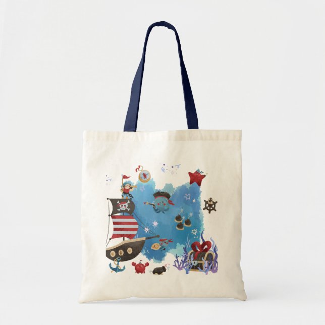 Pirates Adventure Map Toag Tragetasche (Vorne)