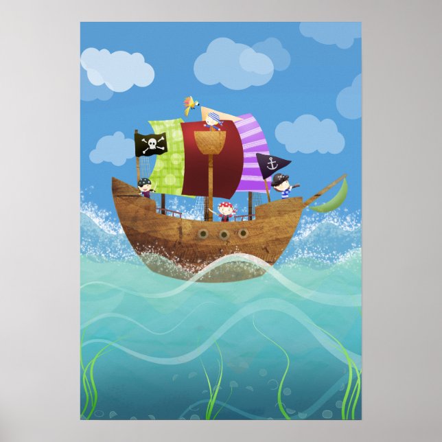 Pirates ahoy poster print (Vorne)