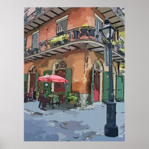 Pirates Alley Café, New Orleans Poster