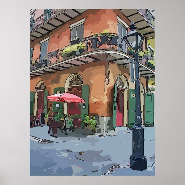Pirates Alley Café, New Orleans Poster (Vorne)