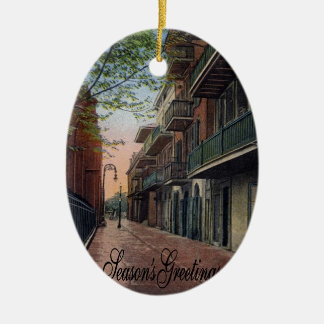 Pirates Alley French Quarter Keramik Ornament (Vorne)