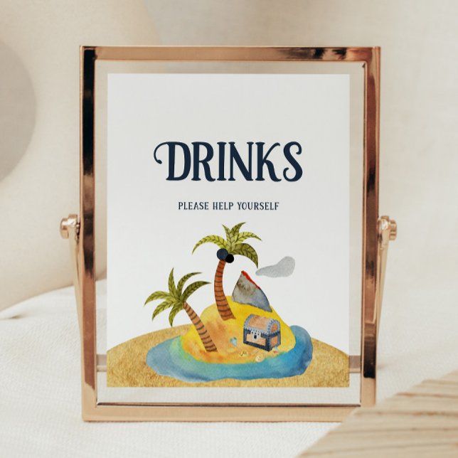 Pirates Baby Shower Drinks Unterschrift Poster (Von Creator hochgeladen)