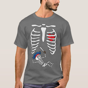 Pirates Baby Skeleton Halloween Schwangerschaft XR T-Shirt