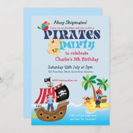 Pirates Birthday Party Einladung