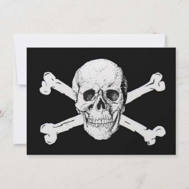 Pirates Black Skull und Crossbones (Vorderseite)