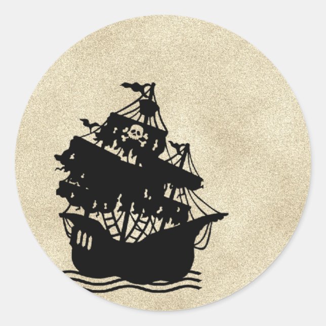 Pirates Cove Halloween Runder Aufkleber (Vorderseite)