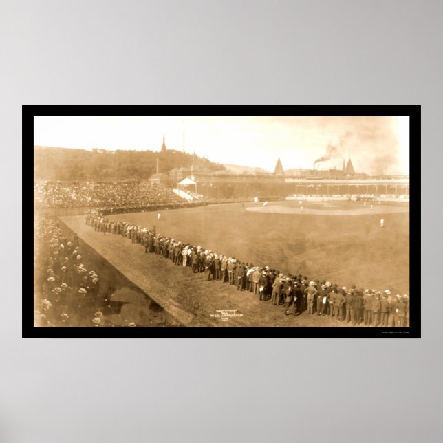 Pirates Giants Baseball Foto 1904 Poster (Vorne)