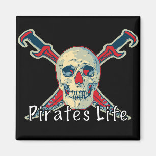 Pirates Life - 2 Zoll Square Magnet 