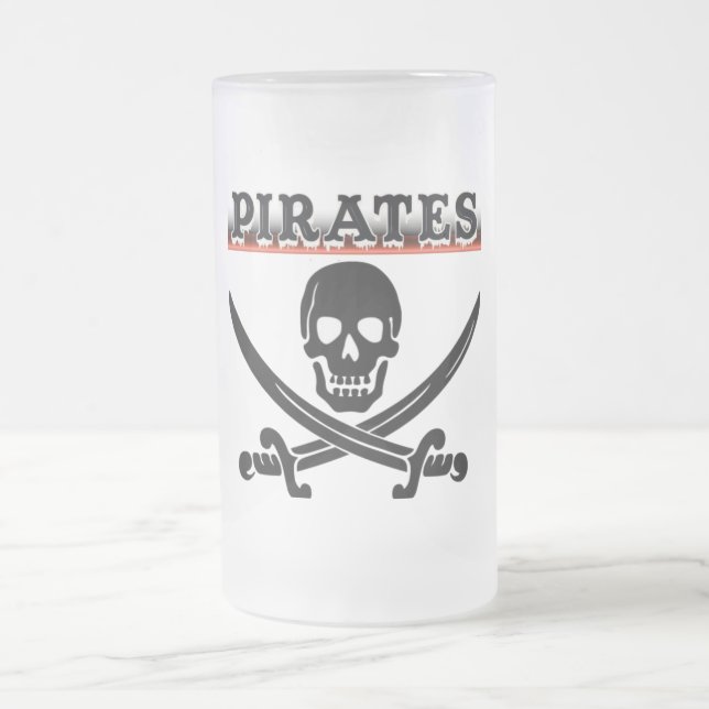 Pirates Mattiert Glass Beer Tasse (Mittel)