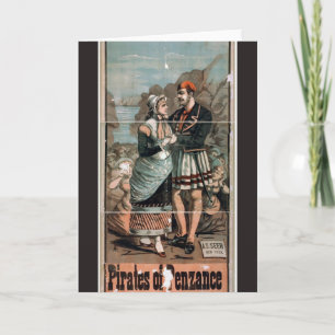 Pirates of Penzance Vintage Theater Karte