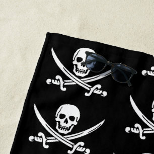 Pirates Piratenflagge Strandtuch