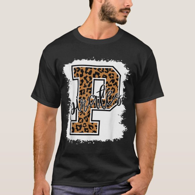 Pirates School Sports Fan Team Spirit T-Shirt (Vorderseite)