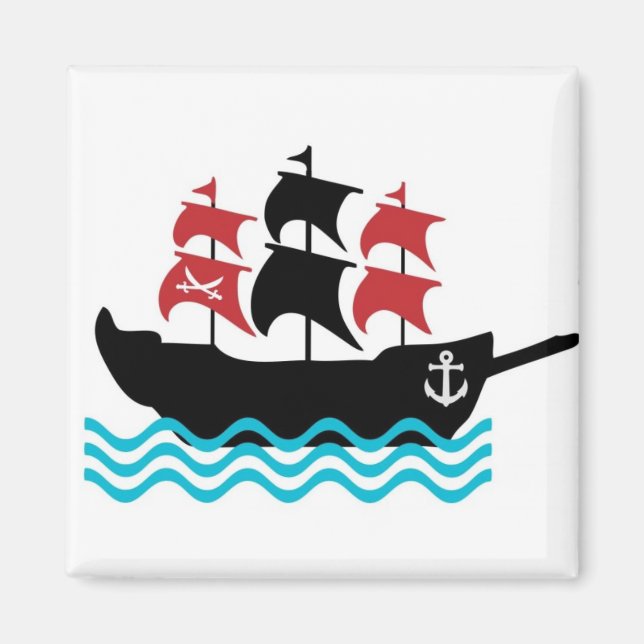 Pirates Ship Magnet (Vorne)