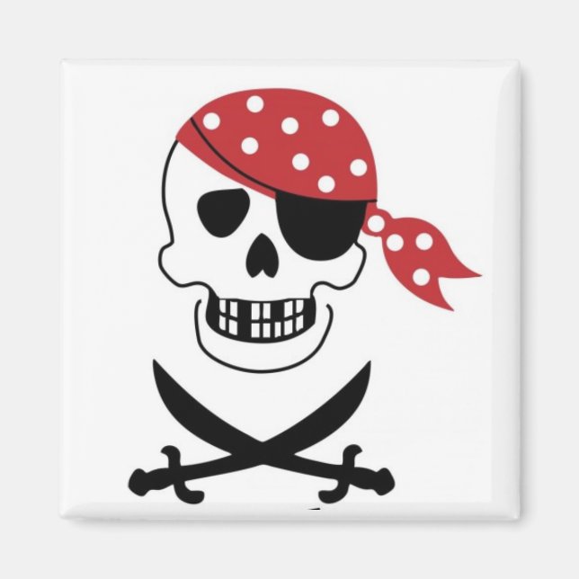 Pirates Skull Magnet (Vorne)