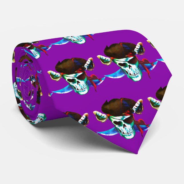 Pirates Team Mascot Fußball Baseball Sport Krawatt Krawatte (Gerollt)