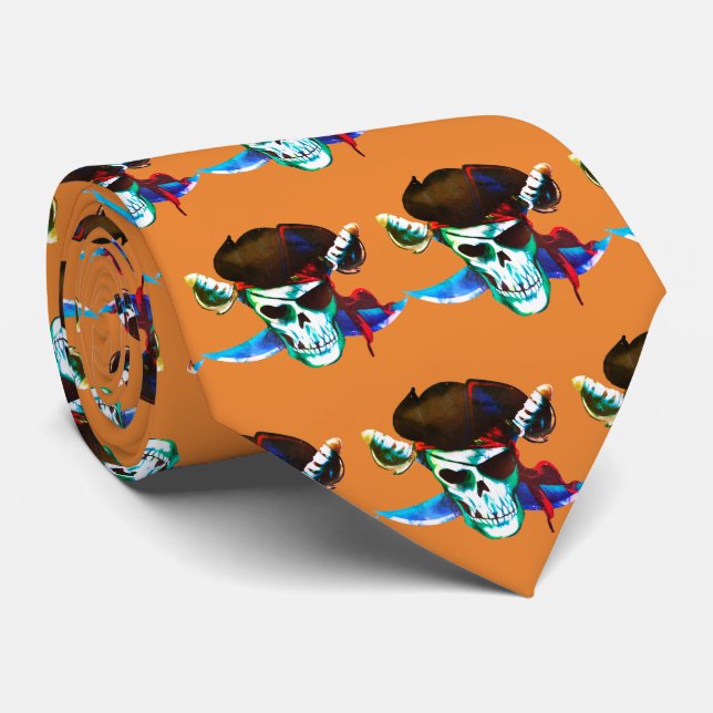 Pirates Team Mascot Fußball Baseball Sport Krawatt Krawatte (Gerollt)