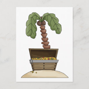 Pirates ・ Treasure Chest Island Postkarte