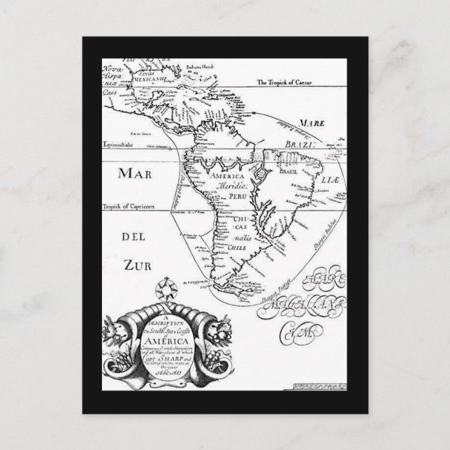 Pirates Treasure Karte Postcard (Vorderseite)