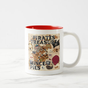 Pirates Treasure - Mince Pies Zweifarbige Tasse