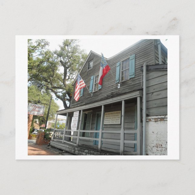 Pirates'House Restaurant Savannah Georgia Postkarte (Vorderseite)