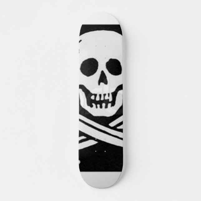 Piratflagge Skateboard (Vorne)